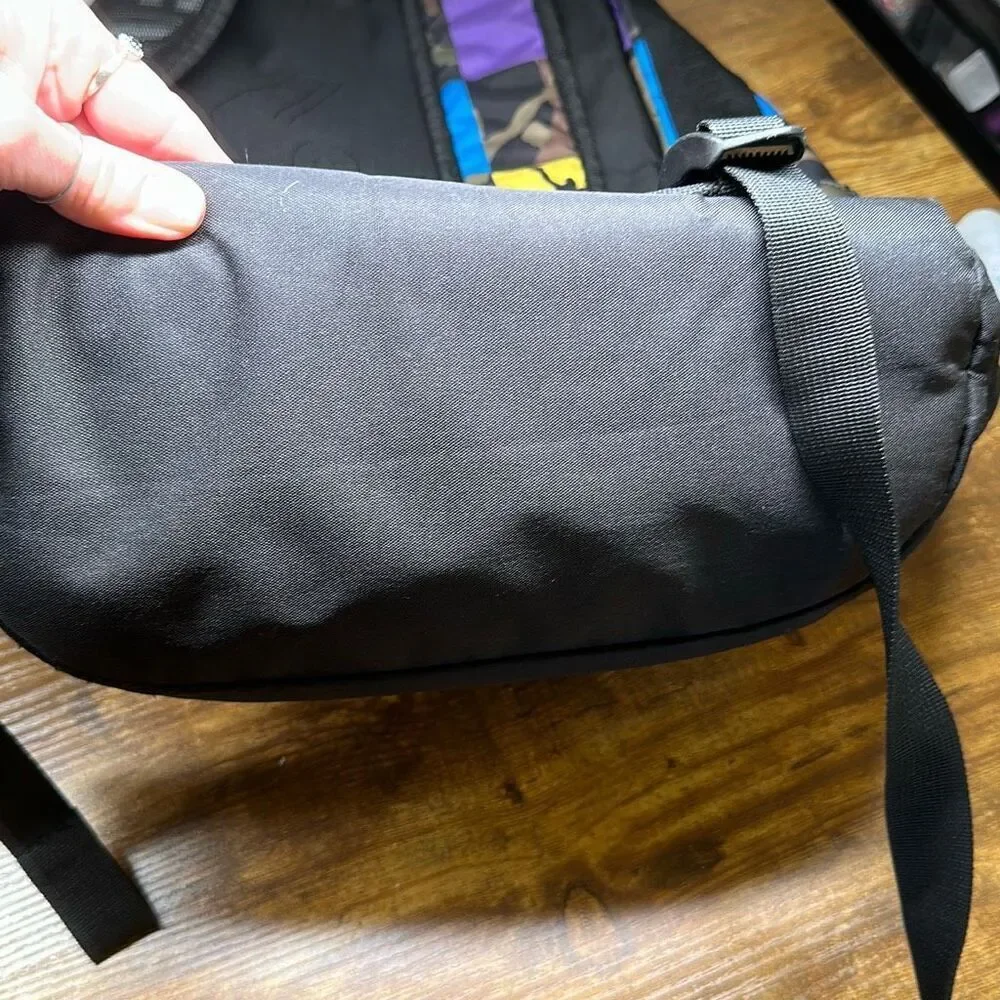 Fortnite Camo Silhouette Dance Backpack Book Bag Bright‎ Colors Purple Pink